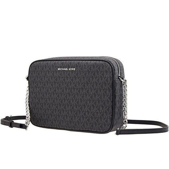 Michael Kors Jet Set Large East‎ West Black Crossbody Bag BNWT - Picture 1 of 6